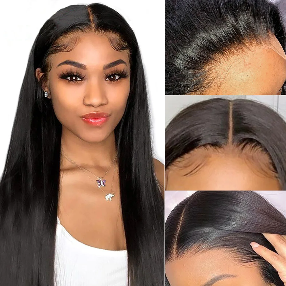 Прозрачные кружевные парики часть Синтетические волосы на кружеве из