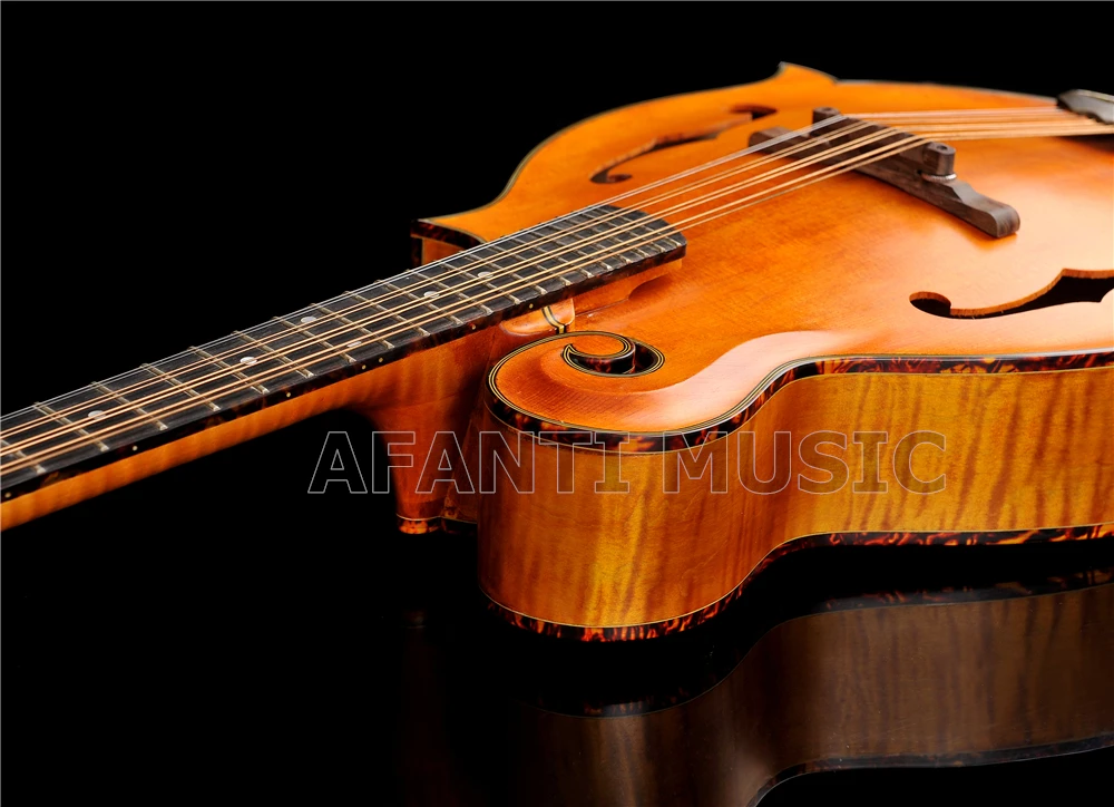Afanti елового Топ Акустическая гитара/задняя Дека из огненного клена по бокам/Afanti