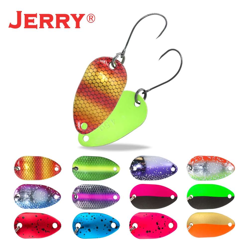 Jerry Gemini Pesca рыболовной сети 2g 3 5g 4 5 г несколько цветов Micro рыболовные ложки форель