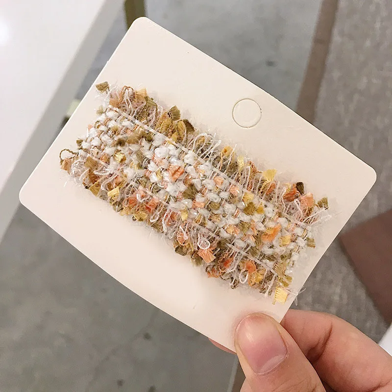 

Autumn And Winter Children Cute Colors Knitting Ornament Hair Clips Girls Lovely Soft Barrettes Hairpins Kids Hair Accessories