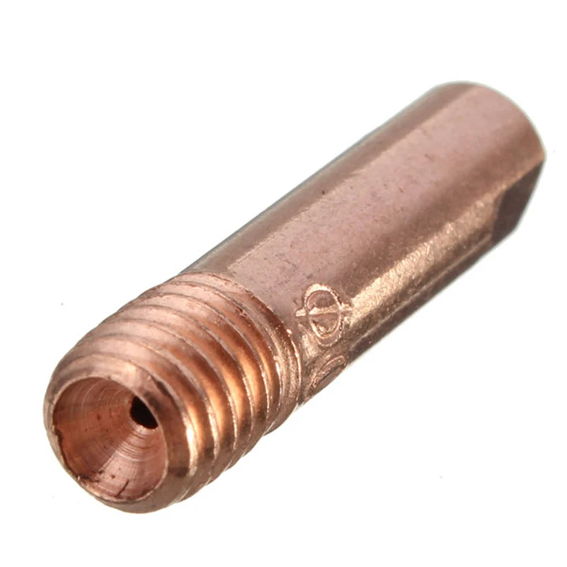 

10 Pc/set Tip Gas Nozzle Sodering Welding Tools MB-15AK M6*25mm Welding Torch Contact Tip Connect Gas Nozzle 0.8/1.0/1.2mm