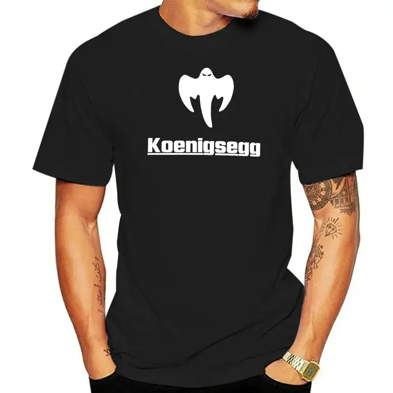 

New Popular Koenigsegg Ghost Men's Black T-Shirt S-3XL Casual T Shirt Male Short Sleeve Pattern