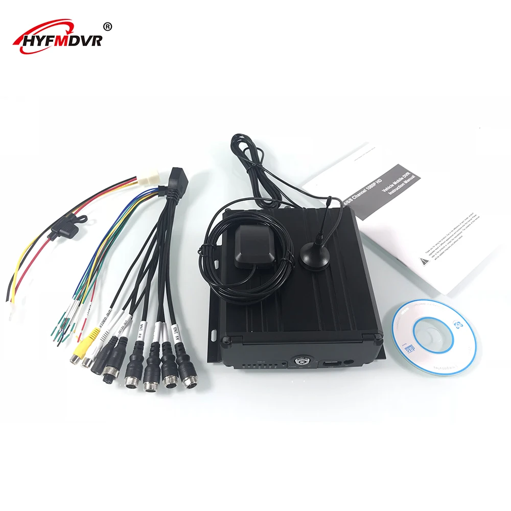 Недорогой 4-канальный жесткий диск MDVR 3G 4G GPS WIFI мобильный видеорегистратор с