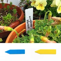 100pcs garden plant labels plastic plant tags nursery markers flower pots seedling labels tray mark tools multicolors