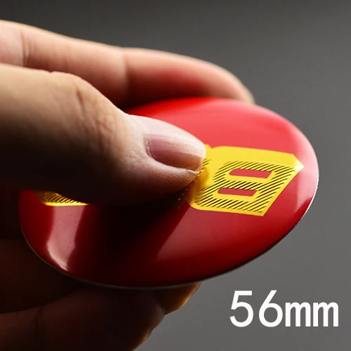 E2 56mm 4 шт. 45 мм 56 мм 60 мм 65 мм центральный колпак на колесо автомобиля наклейки логотип для автомобильного стайлинга Эмблема Для BBS 1" 19" диски - Название цвета: E2 56mm