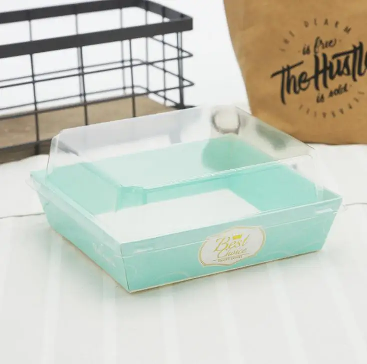 500 наборов коробка для сэндвичей салата десерта хотдога пирожных упаковочные