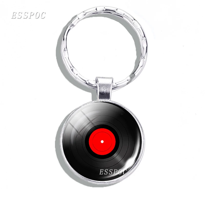 Новый модный стеклянный брелок для ключей с кабошоном рисунком объектива камеры