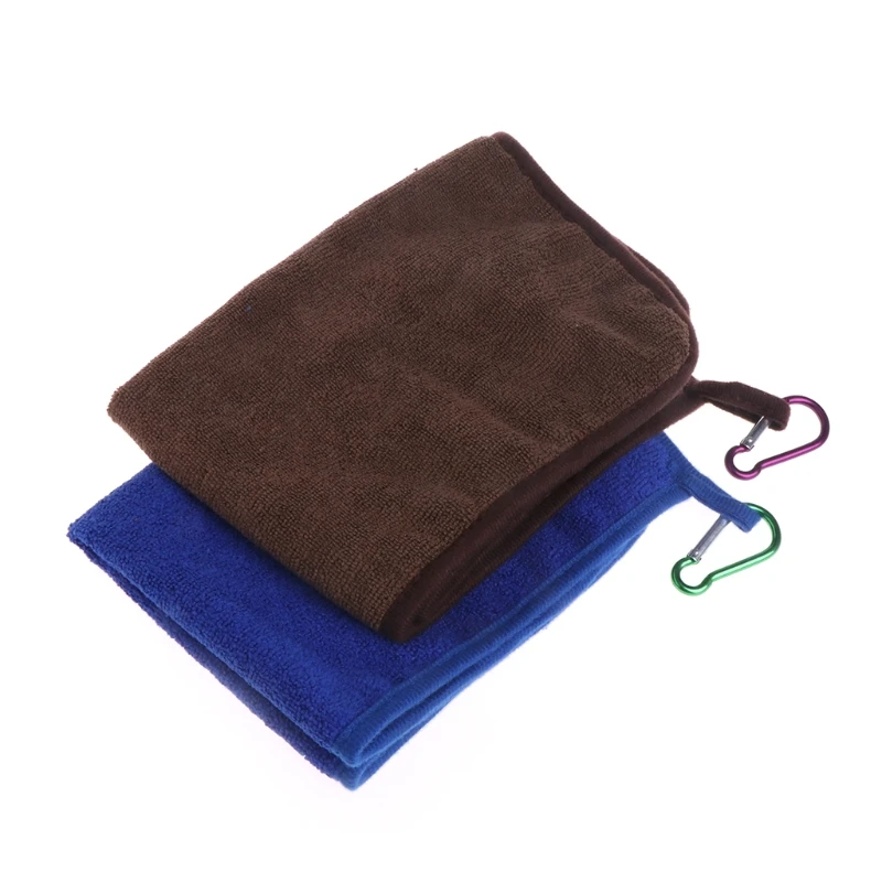Мягкое рыболовное полотенце быстросохнущее с пряжками из микрофибры