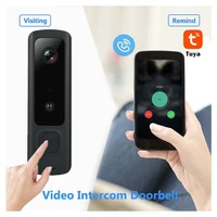 tuya 720p hd video doorbell camera wifi wireless doorbell smart home door bell camera outdoor pir mini video intercom