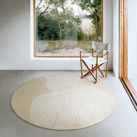 japanese simple round carpet livingroom home fluffy rugs for bedroom computer chair floor mat soft kids room crawling tatami rug