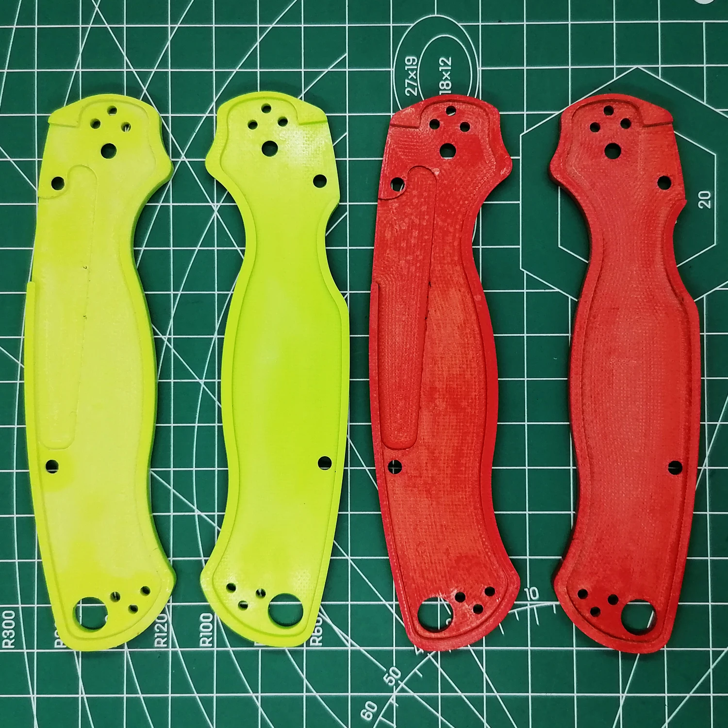 1 пара сделанных на заказ G10 Весы для Spyderco формирования 2 C81|Уличные инструменты| |