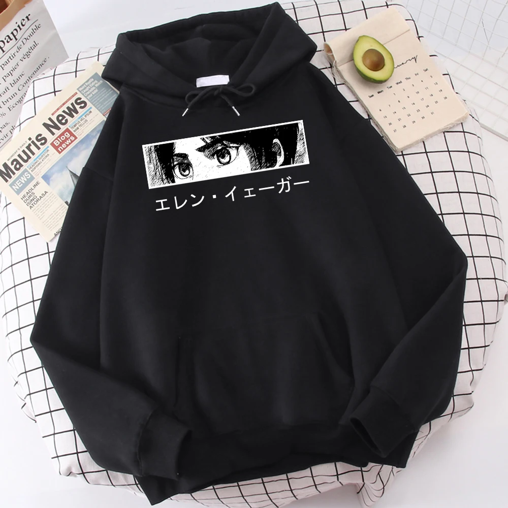 

Hot Sale Attack On Titan Eren Jaeger Printing Mens Hoody Thick Fashion Sportwear Warm Casual Hooded Oversized Soft Men'S Hoodies