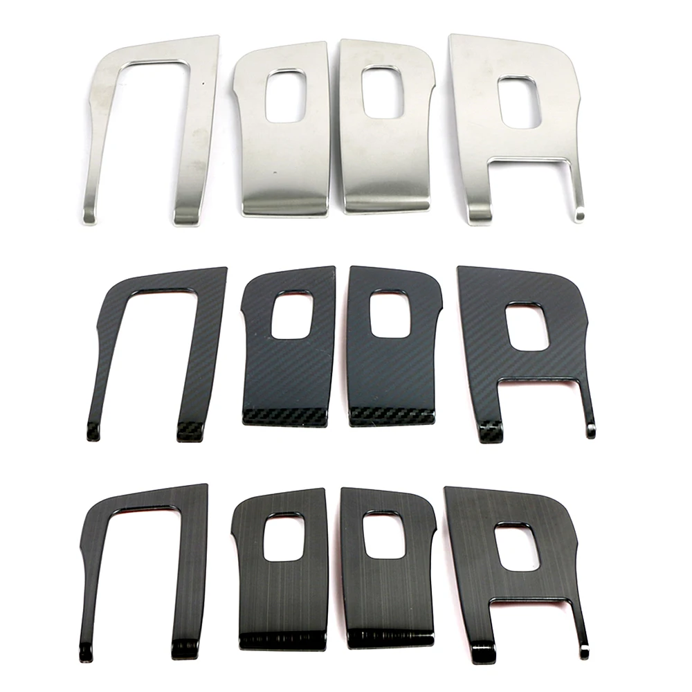 

For Tesla Model 3 Inner Door Armrest Window Lift Switch Button Panel Cover Trim Stainless Steel Car Interior Accessories