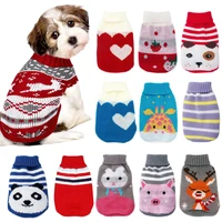 warm dog clothes for small dog coats jacket winter clothes for dogs cats clothing chihuahua cartoon pet sweater costume apparels