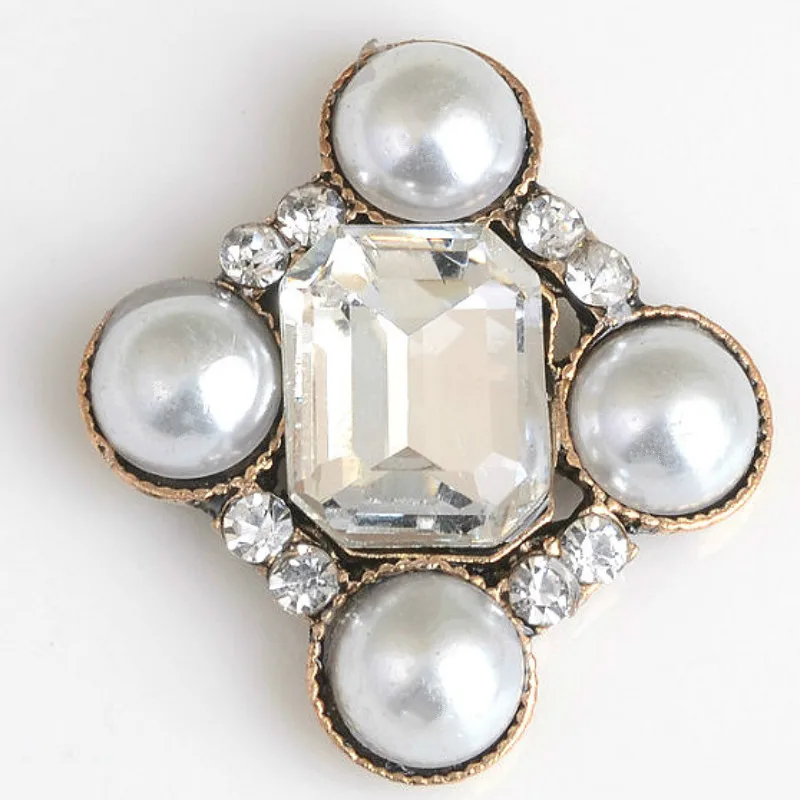 10 шт. ретро Стразы декоративные пуговицы для одежды хрустальные металлические