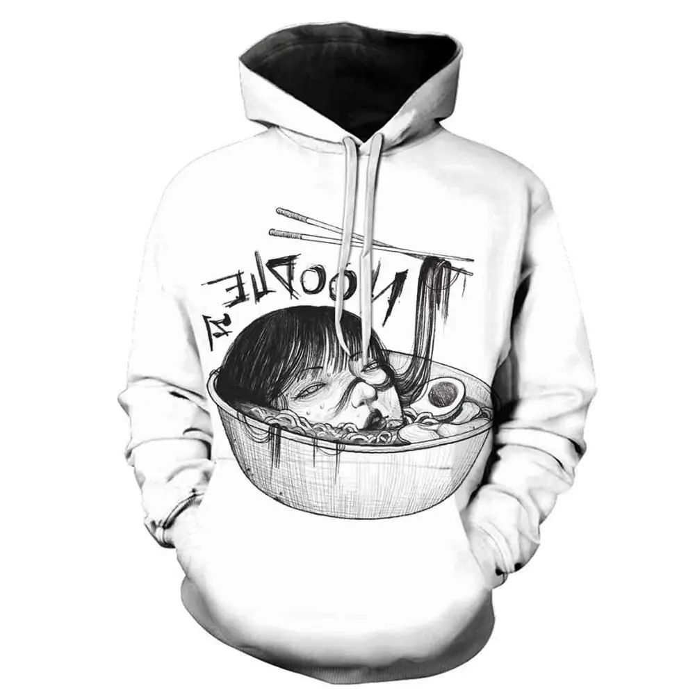 Men's high quality horror armor snake girl totem 3D printed hoodie young designer casual and fun S-6XL | Мужская одежда