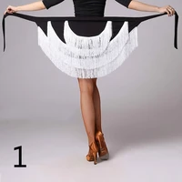 women ballroom latin salsa tango tassel dance skirt skate wrap scarf dancewear sexy multicolor skirt 904 a360