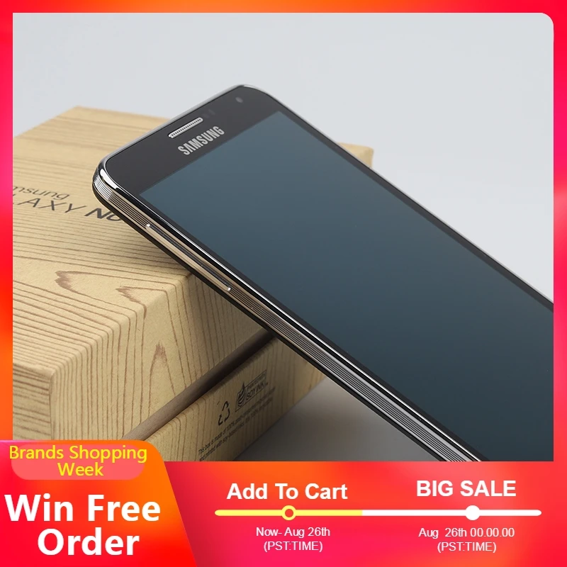 Разблокированный Мобильный телефон samsung Galaxy Note 3 4G LTE Android 5 7 дюймов N9005 1920x1080 13 МП 16