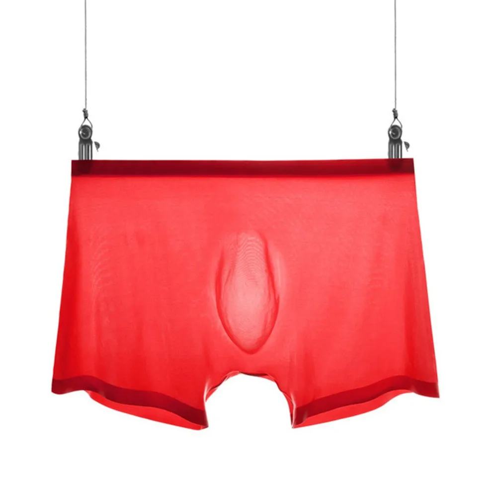 

1 Piece Panties Men Sexy Boxer Briefs Underwear Shorts Trunks Underpant Gay Transparent Comfortable Fast Shipping Wholesale