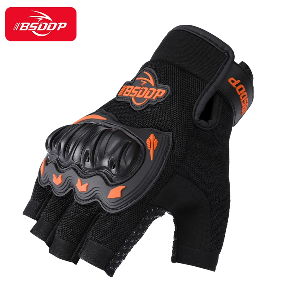 Enlarge Universal Motorcycle Scooter ATV Racing Half Finger Gloves For BMW R1200R R1200GS F800GS G310R F650GS F700GS S1000RR R1200ST