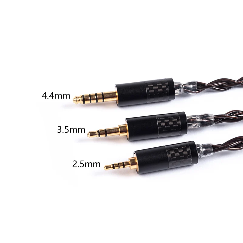 

Yinyoo 4 Core 7N Single Crystal Copper Cable 2.5/3.5/4.4mm OCC Silver Plated Cable With MMCX Connector For AS10 HQ8 HQ12