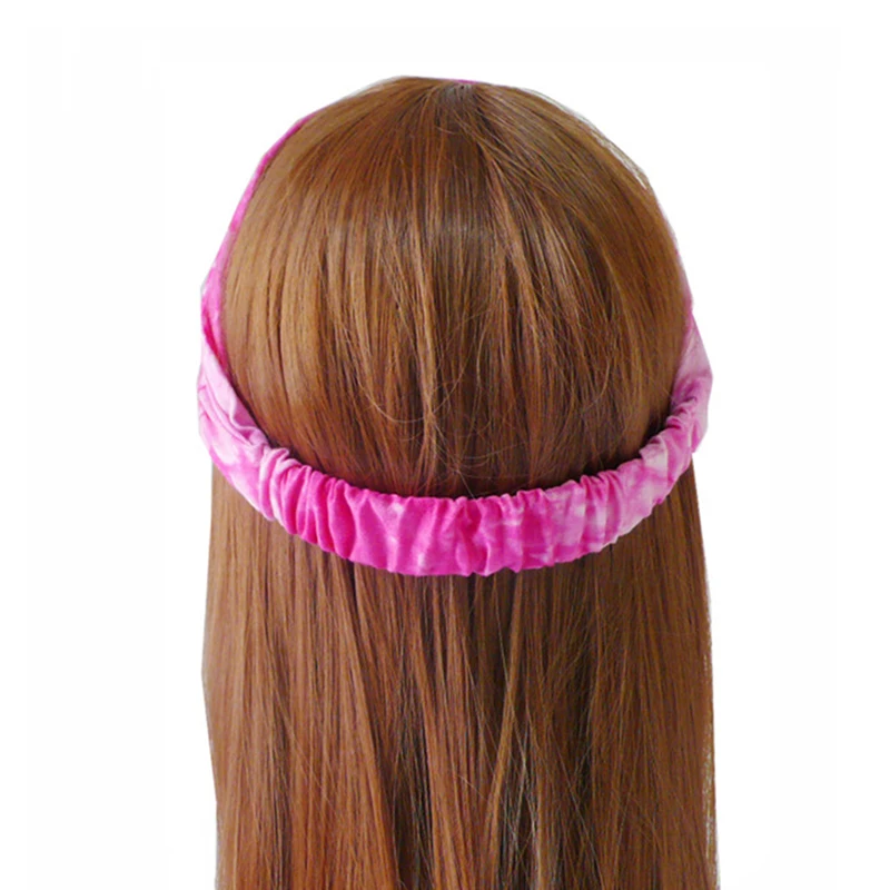 3 шт. женские резинки для волос йоги эластичные широкие повязки на голову цветной