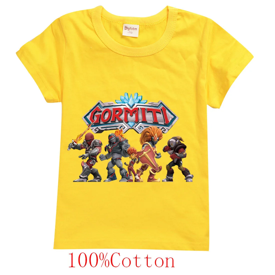 

Fashion Game Gormiti Clothes 2021 Summer Cotton T Shirt Kids Cartoon Tops Tees Boys T-shirt Baby Girls Short Sleeve Home Tshirts
