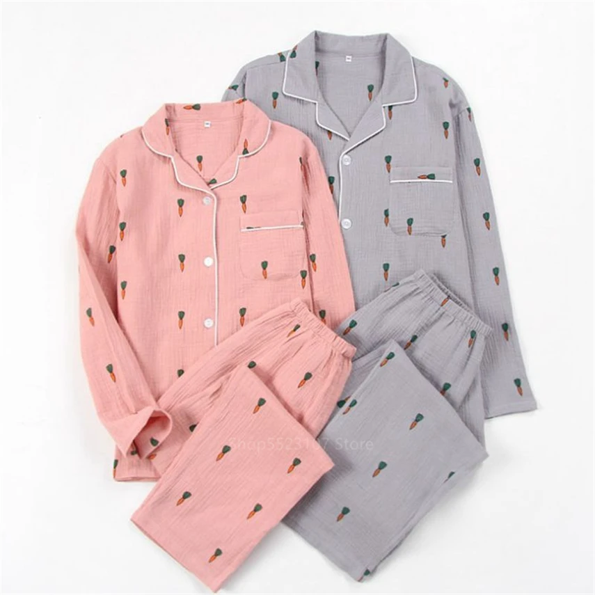 Новинка Пижама для взрослых в японском стиле Домашняя Хлопковая пижама с