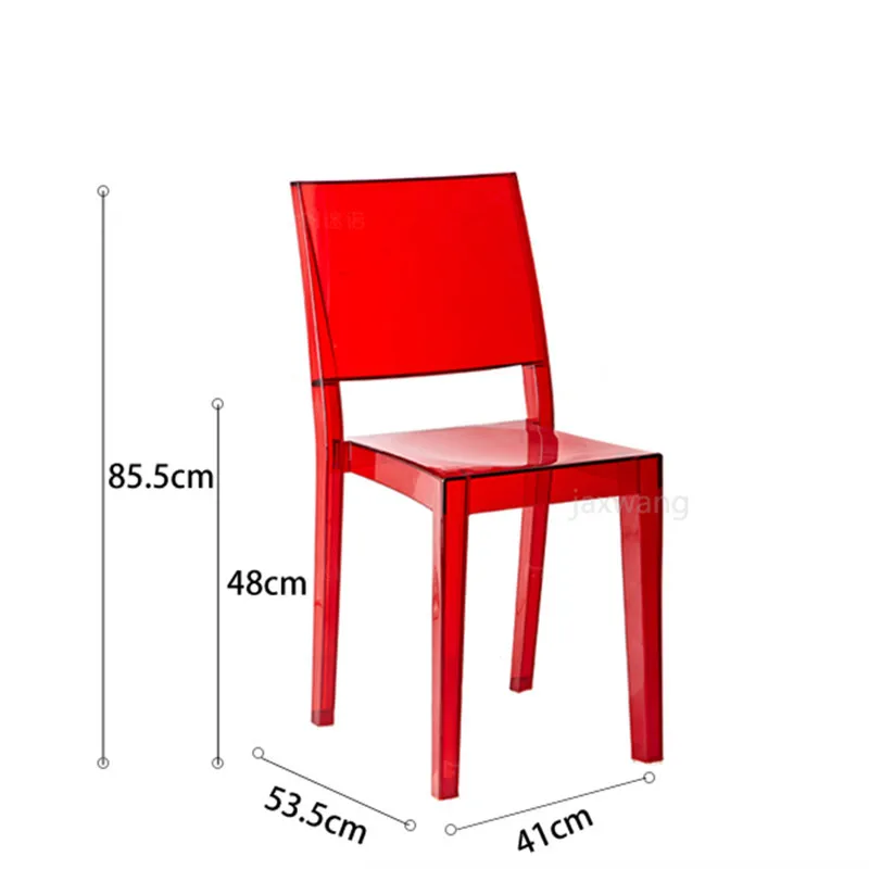 Минималистический современный дизайн Штабелируемый Пластиковый обеденный стул
