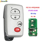 Смарт-карта приближения с 4 кнопками, чип ASK 314,3 МГц 4D для Toyota Avalon Camry 2006-2010, идентификатор FCC: HYQ14AAB 271451-0140