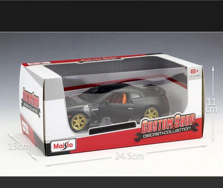 Масштаб 1:24 Maisto 2009 Nissan GTR Skyline GT-R Супер спортивный автомобиль turbo R35 гоночный купе
