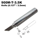 Наконечник для паяльника 900M-T-3.5K, нож 3,5 мм для Hakko 936 907, флейта Milwaukee, 64-053 Yihua 936 X-Tronics 3020, железный наконечник