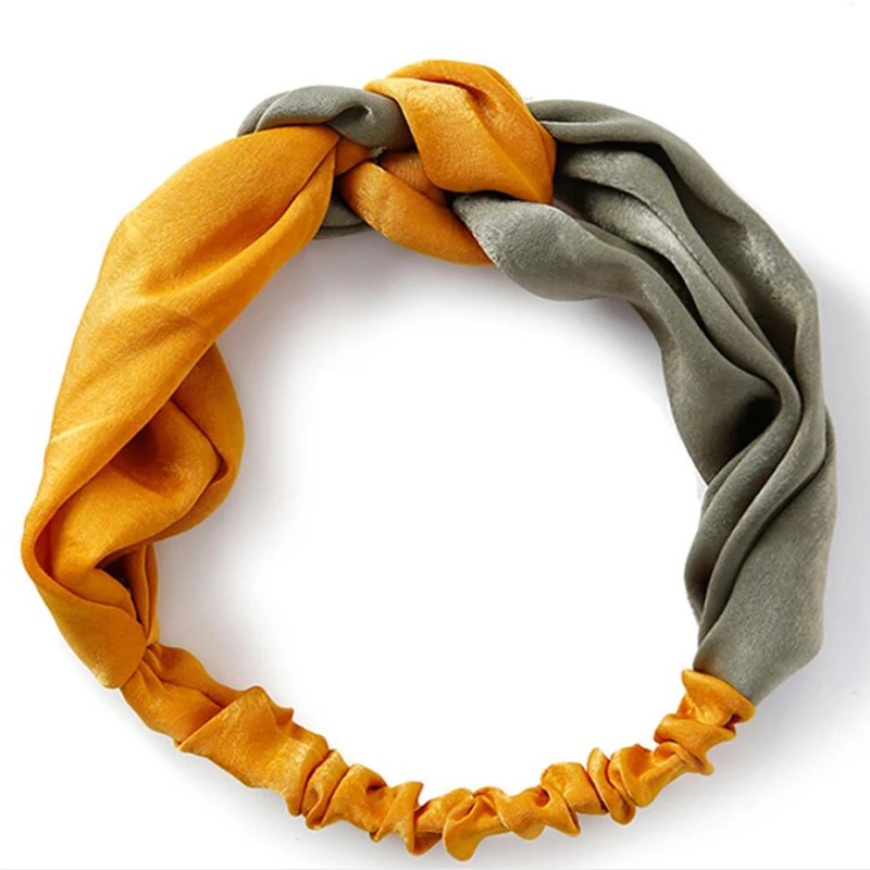 

HOT Vintage Cross Knot Headband Fashion Women Girls Hairband Summer Bohemian Hair Bands Print Headbands Girls Hair Accessories