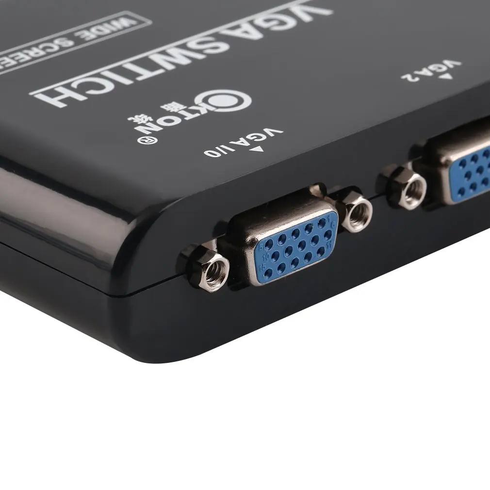 

New Original 2 In 1 Out VGA/SVGA Manual Sharing Selector Switch Switcher Box For LCD PC Wholesale dropshipping