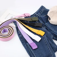 adjustable nylon belt fans canvas belt youth colorful belt thicken long cloth belts knitted waistband unisex