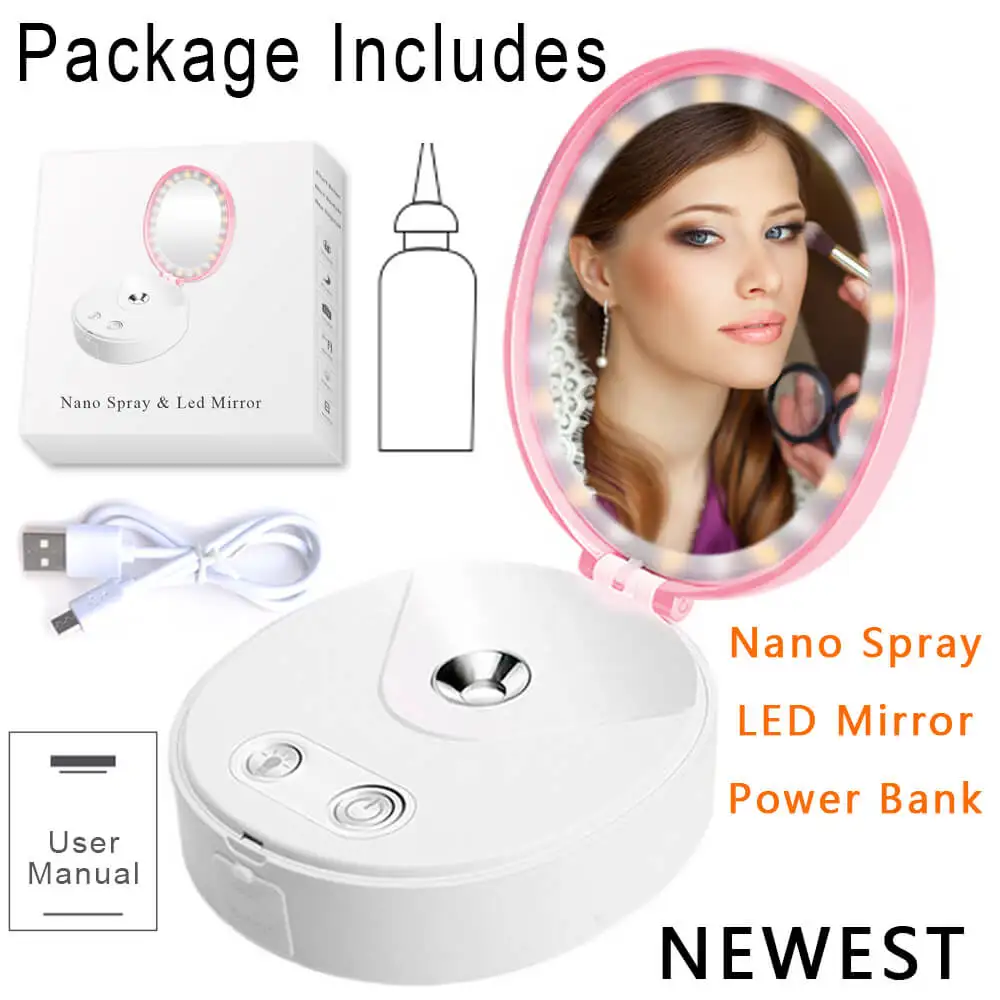 Светодиодсветильник лампа для макияжа карманный мини отпариватель туалетного