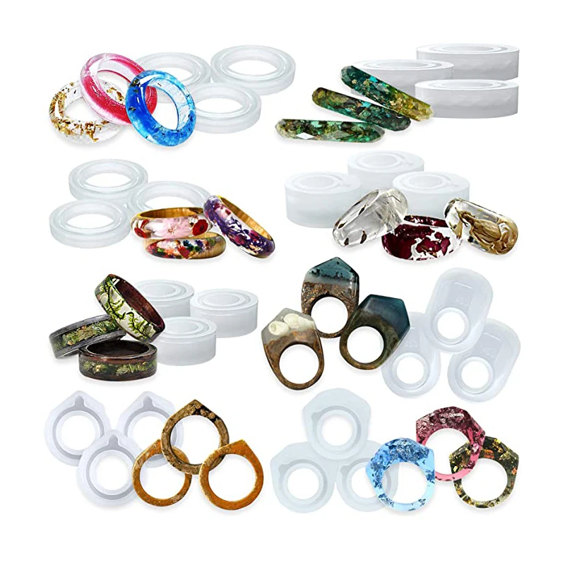 

Silicone Ring Molds 3 Sizes Resin Epoxy Ring Molds Casting Mold Silicone Circle Jewelry Molds for DIY Craft Jewelry Ring Making