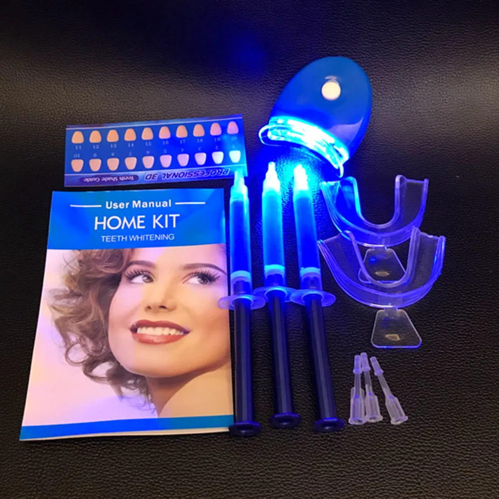 

1set Teeth Whitening Kit LED Light Dental Peroxide Bleaching Gel Snow White Brightening Equipment Oral Hygiene Cleaning Products