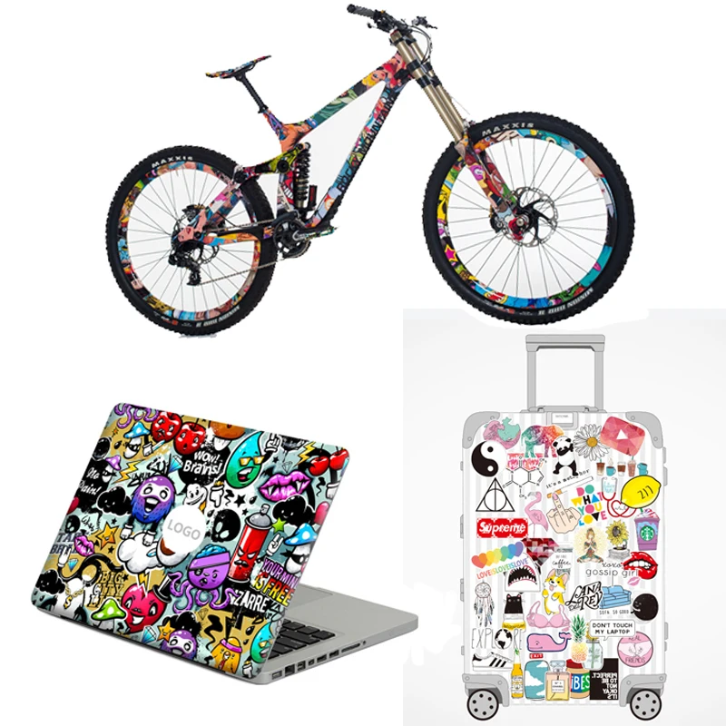 50 шт. время приключений мультяшный стикер с животным для детей багаж ноутбук