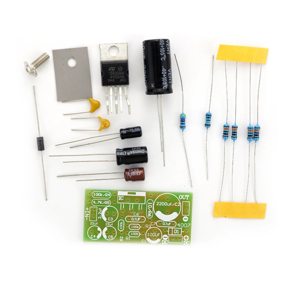 1pcs TDA2030A Electronic Audio Power Amplifier Board Module DC 9V-24V Mono 18W Computer Active Speakers DIY Kit 1pcs TDA2030A Electronic Audio Power Amplifier Board Module DC 9V-24V Mono 18W Computer Active Speakers DIY Kit