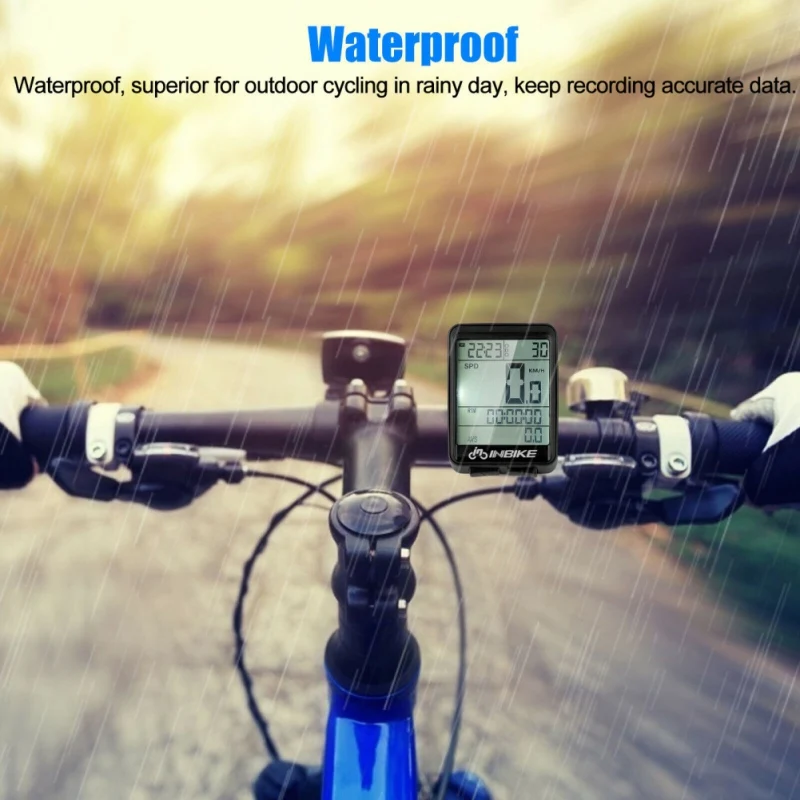 

Waterproof Wireless LCD Digital Cycling Computer MTB Bike Speedometer Odometer Stopwatch with Batteries Bicycle Accessories