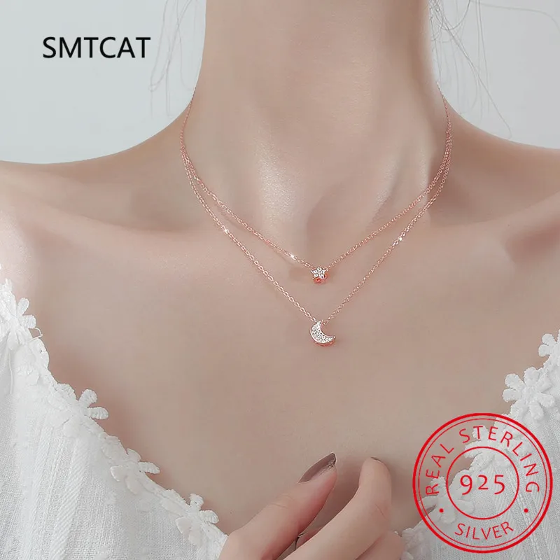 

Цепочка Женская двухслойная из серебра 925 пробы с кубическим цирконием