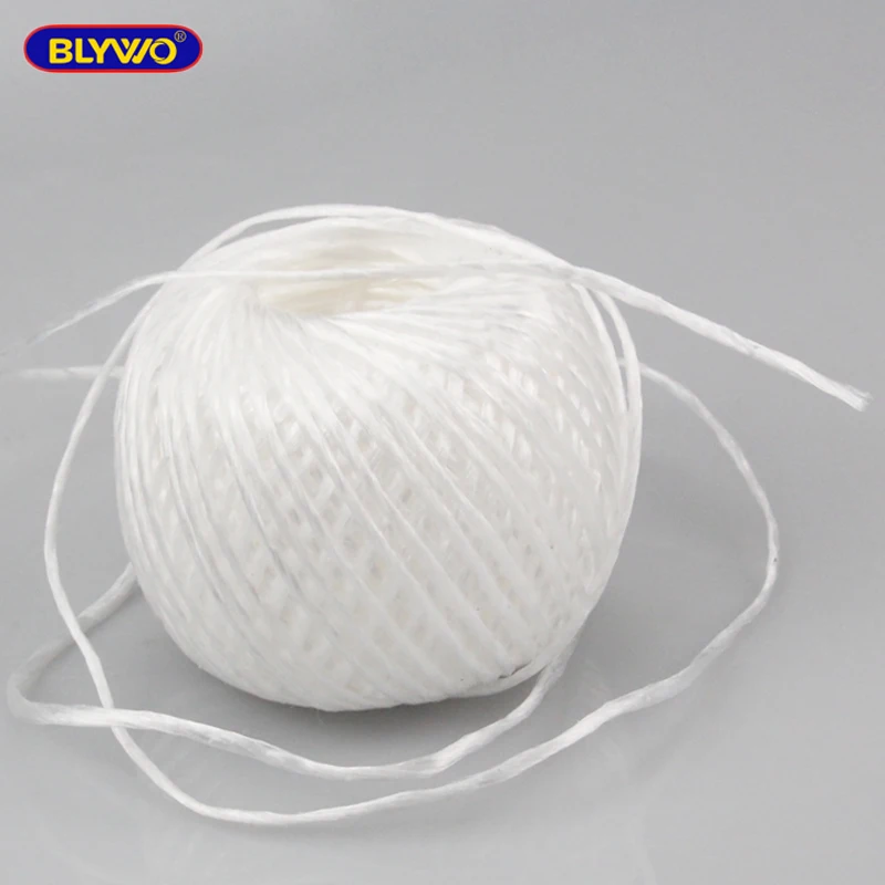 

White 100g Weight 80-90M Long PP Plastic Rope packing string for Industrial Packaging Decoration Bundling Gardening and Home Use