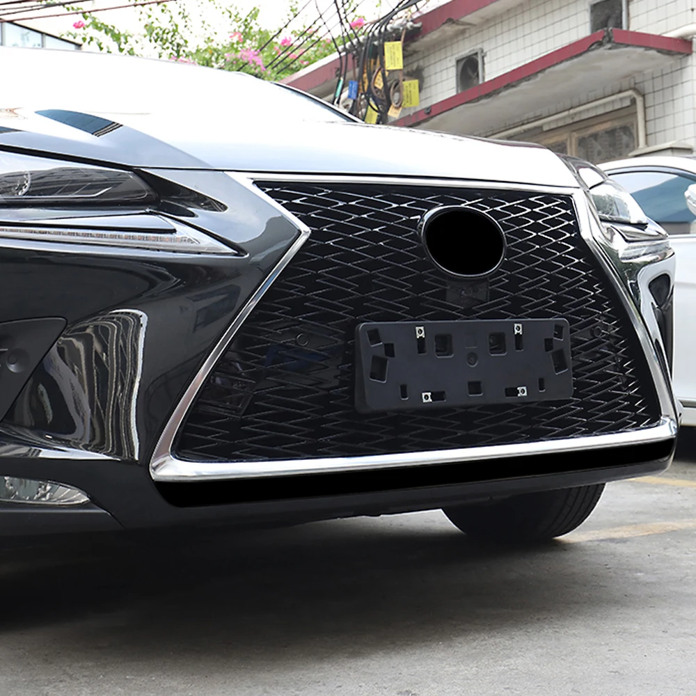 

CarManGo For Lexus NX 200 300 300h 2018-2020 Auto Car Accessories Front Grill Circle Trim Frame Cover Sticker Moulding Chrome