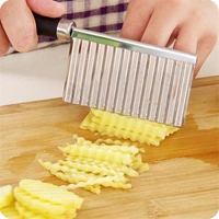 potato french fry cutter stainless steel kitchen accessories potato knife tools fruit vegetable slicer knife potato chip slicer