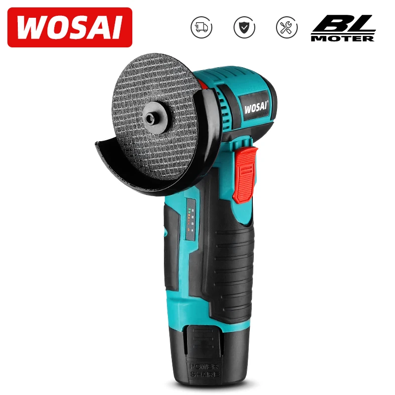 WOSAI 12 В бесщеточный угловой шлифовальный станок 19500 об./мин электрическая