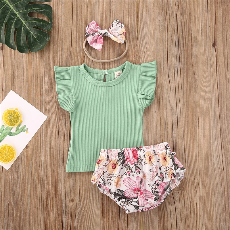 Одежда для новорожденных девочек от 0 до 24 месяцев вязаные топы с короткими