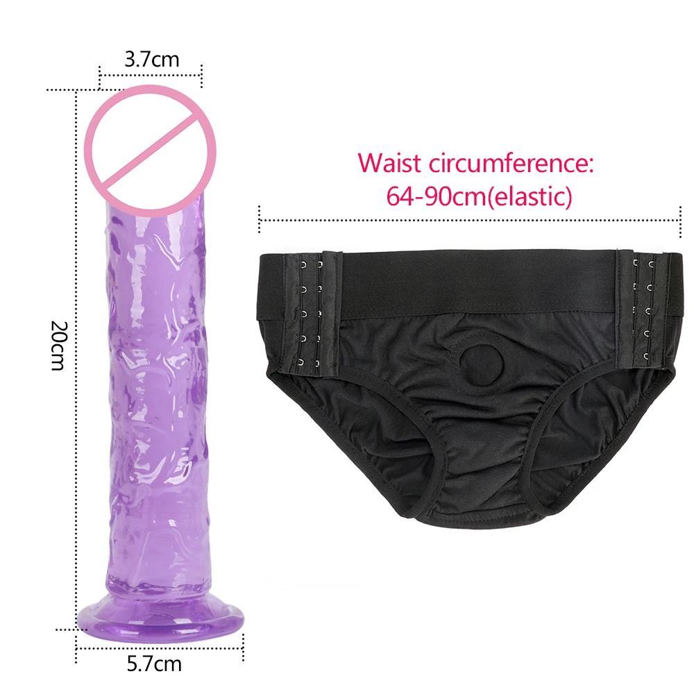 Wearable Strapon Penis For Lesbian Adjustable Panties Super Huge Big Dildo With Suction Cup Sex Toys for Woman Dildos Pants | Красота и