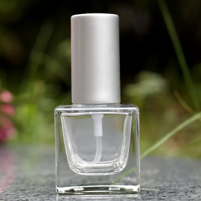 Новая квадратная стеклянная бутылка для парфюма с простым золотым покрытием 10 мл