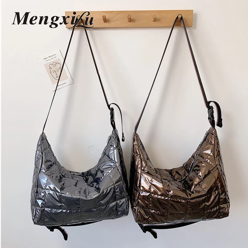 Женские зимние сумки новый дизайн Космический коврик хлопок перо вниз сумка на